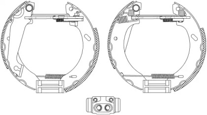 Комлект тормозных накладок (HELLA: 8DB 355 004-031)