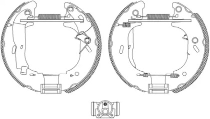 Комлект тормозных накладок (HELLA: 8DB 355 004-131)