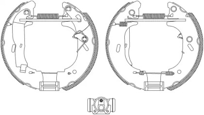 Комлект тормозных накладок (HELLA: 8DB 355 004-141)