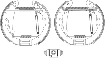 Комлект тормозных накладок (HELLA: 8DB 355 005-201)