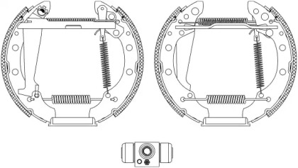 Комлект тормозных накладок (HELLA: 8DB 355 004-961)