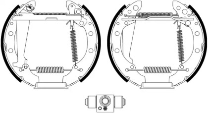 Комлект тормозных накладок (HELLA: 8DB 355 022-711)