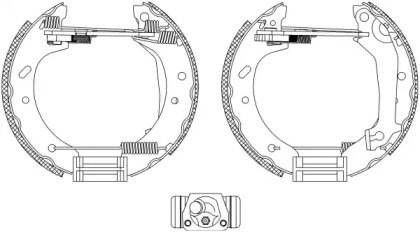 Комлект тормозных накладок (HELLA: 8DB 355 004-081)