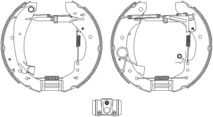 Комлект тормозных накладок (HELLA: 8DB 355 004-221)