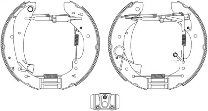 Комлект тормозных накладок (HELLA: 8DB 355 004-231)