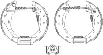 Комлект тормозных накладок (HELLA: 8DB 355 003-981)