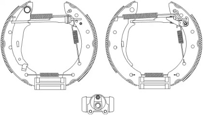 Комлект тормозных накладок (HELLA: 8DB 355 004-291)