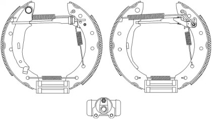 Комлект тормозных накладок (HELLA: 8DB 355 004-661)