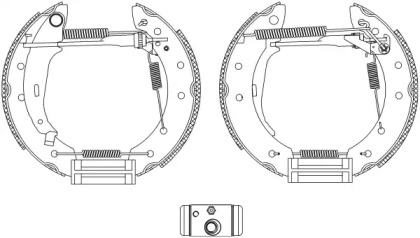 Комлект тормозных накладок (HELLA: 8DB 355 005-041)