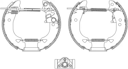 Комлект тормозных накладок (HELLA: 8DB 355 004-331)