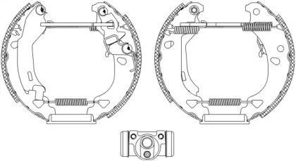 Комлект тормозных накладок (HELLA: 8DB 355 004-311)