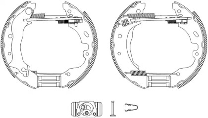 Комлект тормозных накладок (HELLA: 8DB 355 004-091)