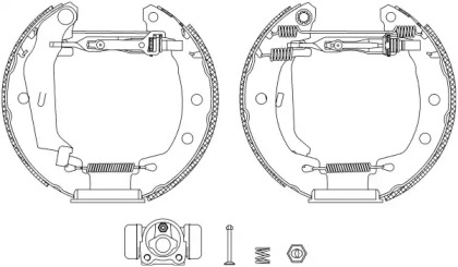 Комлект тормозных накладок (HELLA: 8DB 355 004-261)