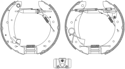 Комлект тормозных накладок (HELLA: 8DB 355 004-241)