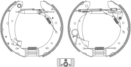 Комлект тормозных накладок (HELLA: 8DB 355 005-281)