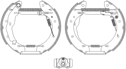 Комлект тормозных накладок (HELLA: 8DB 355 004-321)