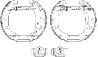 Комлект тормозных накладок (HELLA: 8DB 355 004-361)