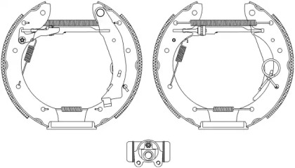 Комлект тормозных накладок (HELLA: 8DB 355 004-351)