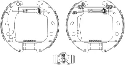 Комлект тормозных накладок (HELLA: 8DB 355 004-471)