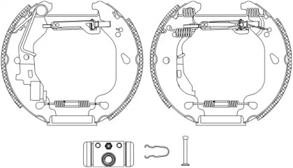 Комлект тормозных накладок (HELLA: 8DB 355 004-771)