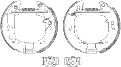 Комлект тормозных накладок (HELLA: 8DB 355 004-681)