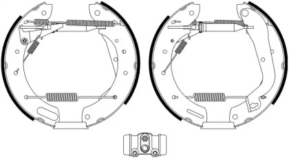 Комлект тормозных накладок (HELLA: 8DB 355 022-651)