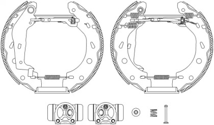 Комлект тормозных накладок (HELLA: 8DB 355 004-941)