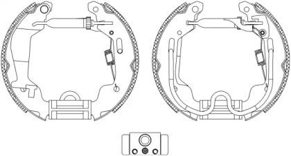 Комлект тормозных накладок (HELLA: 8DB 355 004-781)