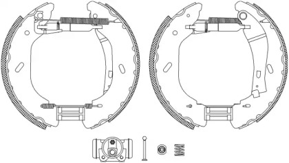 Комлект тормозных накладок (HELLA: 8DB 355 005-071)