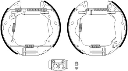 Комлект тормозных накладок (HELLA: 8DB 355 022-621)