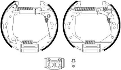 Комлект тормозных накладок (HELLA: 8DB 355 022-781)