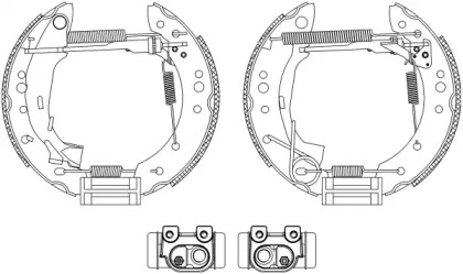 Комлект тормозных накладок (HELLA: 8DB 355 004-731)