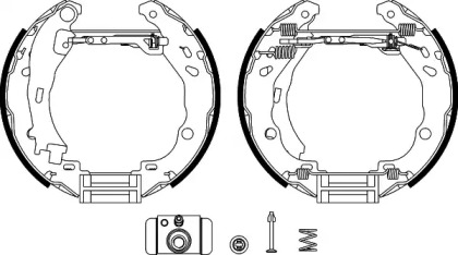 Комлект тормозных накладок (HELLA: 8DB 355 004-911)