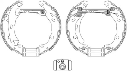 Комлект тормозных накладок (HELLA: 8DB 355 005-111)