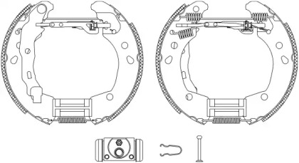 Комлект тормозных накладок (HELLA: 8DB 355 004-821)