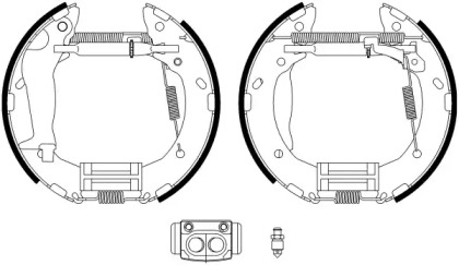 Комлект тормозных накладок (HELLA: 8DB 355 022-611)