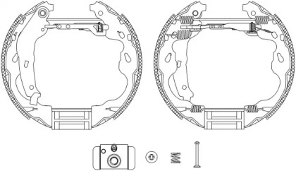 Комлект тормозных накладок (HELLA: 8DB 355 004-991)