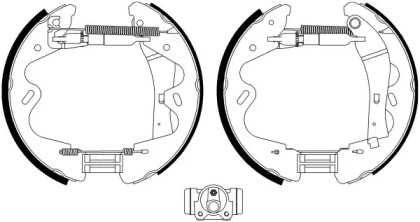 Комлект тормозных накладок (HELLA: 8DB 355 022-991)