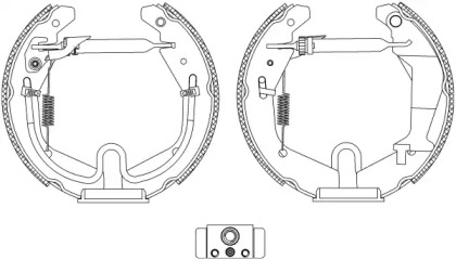 Комлект тормозных накладок (HELLA: 8DB 355 005-271)