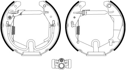 Комлект тормозных накладок (HELLA: 8DB 355 022-981)