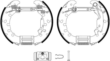 Комлект тормозных накладок (HELLA: 8DB 355 022-971)