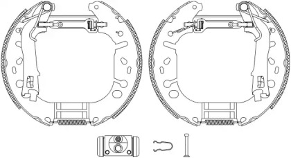 Комлект тормозных накладок (HELLA: 8DB 355 005-131)