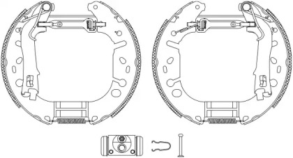 Комлект тормозных накладок (HELLA: 8DB 355 005-191)