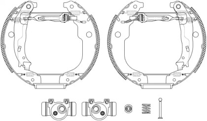 Комлект тормозных накладок (HELLA: 8DB 355 022-951)