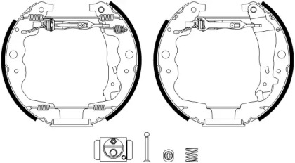 Комлект тормозных накладок (HELLA: 8DB 355 022-871)