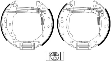 Комлект тормозных накладок (HELLA: 8DB 355 022-901)