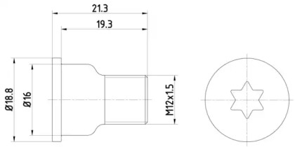 Болт (HELLA: 8DZ 355 209-051)