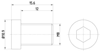 Болт (HELLA: 8DZ 355 209-091)