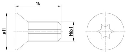 Болт (HELLA: 8DZ 355 209-121)