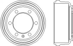 Тормозный барабан (HELLA: 8DT 355 300-091)